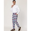 Lars Amadeus Men's Flat Front Unique Plaid Printed Business Dress Pants - 4 of 4