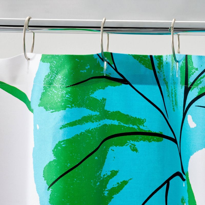 Geranium Leaf Green Shower Curtain Blue - DVF for Target, 3 of 4