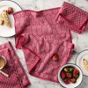 MARTHA STEWART Honeycomb Chambray Textured Kitchen Towel 4-Pack Set - 3 of 3