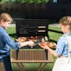 KTMBDW Portable Charcoal Grill, Small Folding Outdoor Grill, Compact Tabletop BBQ Grill for Camping Picnic Backyard Patio, Black - 4 of 4