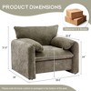 GDFStudio Dora 38.6" Modern Oversized Armchair Wide Accent Lounge Chair with Plush Cushions - 3 of 4