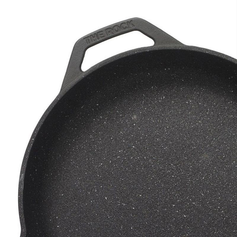 The Rock By Starfrit 10&#34; Cast Iron Skillet Black, 5 of 8