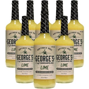 George’s Beverage Company Lime Margarita Mix - 1L Bottle - Gluten Free, All Natural Mixer - 1 of 2