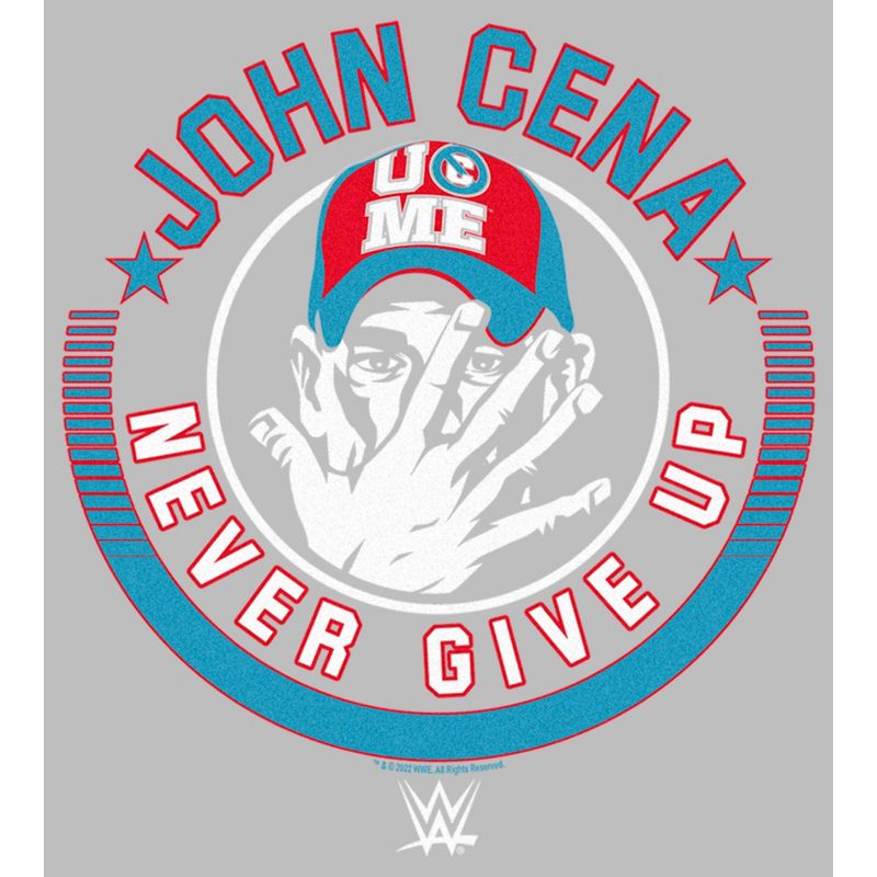 Men's WWE John Cena Never Give Up Logo T-Shirt, 2 of 6