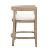 Christopher Knight Home Set of 2 25.25" Gina Upholstered Rubberwood Counter Height Barstools Light Ash - 4 of 4