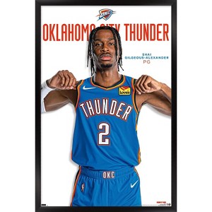 Trends International NBA Oklahoma City Thunder - Shai Gilgeous-Alexander 23 Framed Wall Poster Prints - 1 of 4