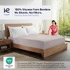 Kickoff 300 Thread Count 100% Organic Bamboo Viscose Fitted Sheet Only, Extra Deep Pocket, Cooling & Breathable, Double Stitching, Bedding Sheet - 2 of 4