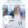 Itopfox US to UK Ireland Plug Adapter, Type G Power Adapter with 3 AC Outlets and 3 USB Ports (1 USB C), Travel Essentials for USA to Dubai Scotland - 4 of 4