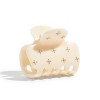 Kitsch Recycled Plastic Medium Rhinestone Cloud Hair Claw Clip - Ivory - 2 of 4