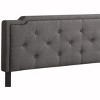 Passion Furniture Deb Dark Grey Adjustable Queen Panel Bed - 4 of 4