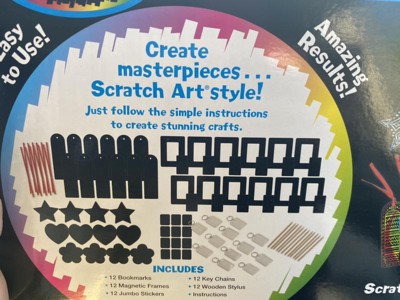 Melissa & Doug Scratch Art Bookmark Party Pack Activity Kit - 12