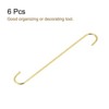 Unique Bargains Carbon Steel Indoor Outdoor Utility Hooks and Hangers 6 Pcs - 3 of 4