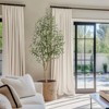 Jojoka Artificial Olive Tree with Planter & Basket, Tall Faux Olive Plant with Fruit for Indoor Home Office Decor - 4 of 4