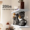2pcs/set 24" Wood Wall Mounted Floating Shelves Storage Shelving For Living Room, Dining Room, Office, Bedroom - 2 of 4