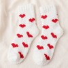 Anna-Kaci Women's 6pk Fuzzy Heart Socks - Plush Mid-Calf Socks for Cozy Lounging & Casual Wear - 3 of 3
