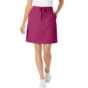 Woman Within Sport Knit Skort - 1 of 4