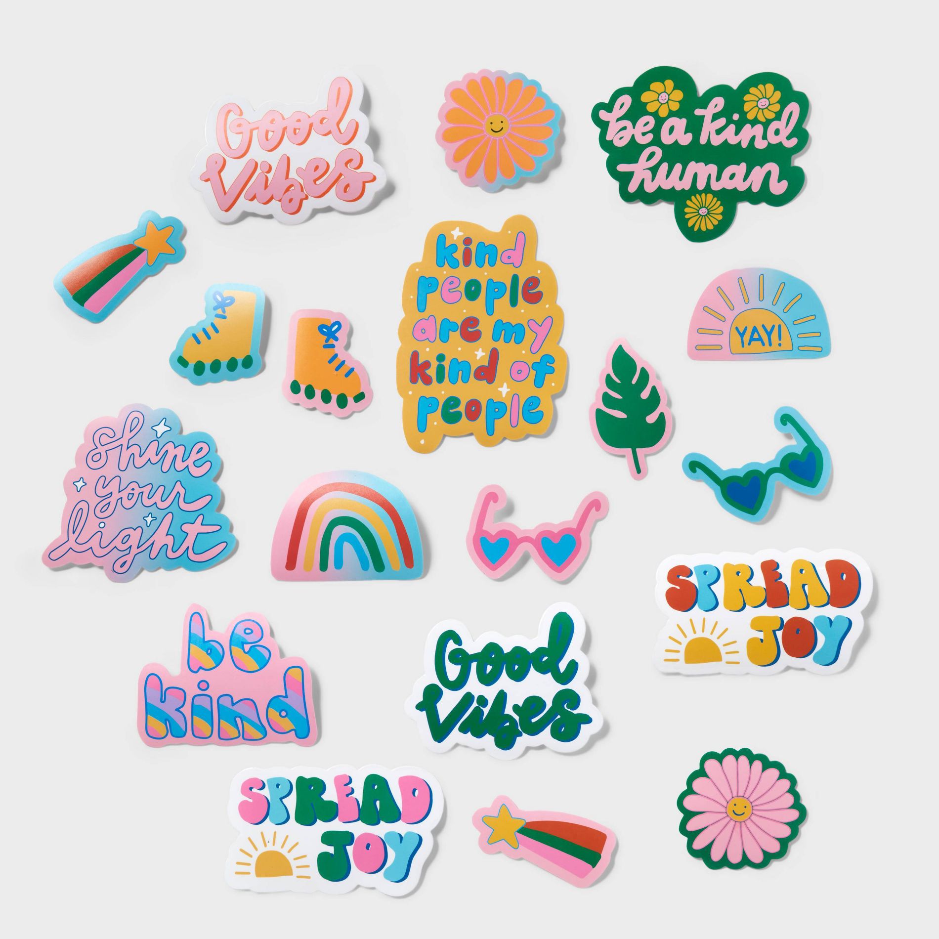 Inspirational Stickers - Spritz™: Multi-Colored Party Favors for Kids, All Occasions, 20 Pack