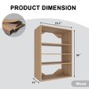 APRILSOUL Short Tower Unit Wall Mount 3-Shelf Wood Closet System - 4 of 4
