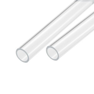 Unique Bargains Lamp Lantern Water Cooling System Acrylic Round Pipes Clear 2 Pcs 14" - 1 of 4