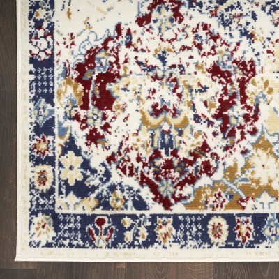 Grafix Multicolor Bohemian Rectangular Synthetic Area Rug
