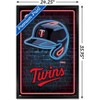 Trends International MLB Minnesota Twins - Neon Helmet 23 Framed Wall Poster Prints - 3 of 4