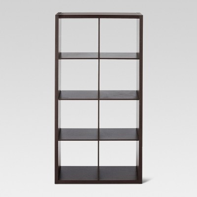 conway mixed material 4 shelf bookcase