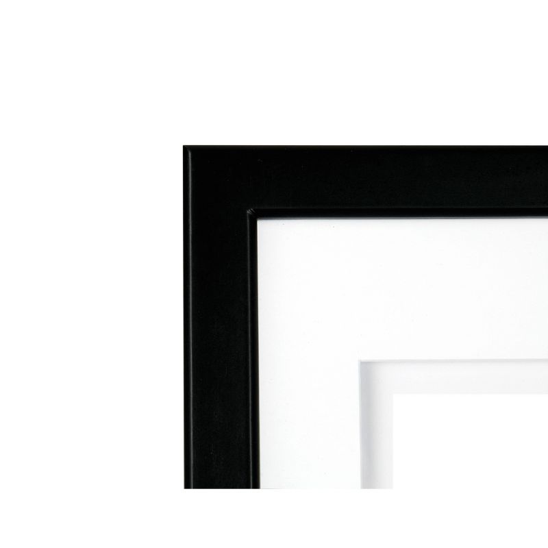 Gallery Solutions 8&#34;x10&#34; Black Wall Tabletop Frame with Double White Mat 5&#34;x7&#34; Image, 4 of 6