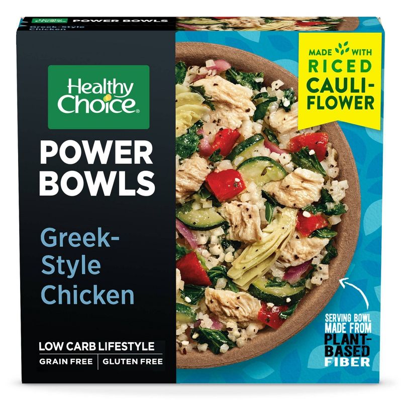 Healthy Choice Power Bowls Gluten Free Frozen Greek Style Chicken - 9.5oz, 1 of 7
