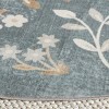 Martha Stewart Floral MSRW197  Machine Washable Skid-Resistant Power Loomed Indoor Rugs - 3 of 4
