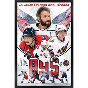 Trends International NHL Washington Capitals - Alex Ovechkin All-Time Leading Goal Scorer Framed Wall Poster Prints - 1 of 4