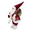Cesicia 11x6.7x23"H Faux Fur Standing Santa With Lantern & Bag - 2 of 4