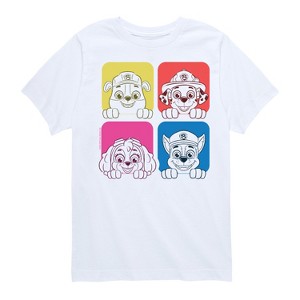 Boys' - Paw Patrol - Sketch Grid Short Sleeve Graphic T-Shirt - 1 of 4