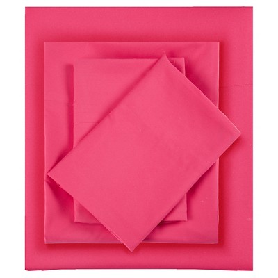 Twin Extra Long Microfiber All Season Wrinkle-free Sheet Set Pink : Target
