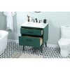 Elegant Lighting 30 inch bathroom vanity in Green - 4 of 4