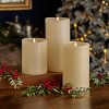 Christmas Classic Motion Flameless Candle 3pc Set -5x7, 5x9, 5x11 Ivory - image 2 of 4