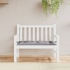 Aghana Digitals Grey Oxford Fabric Garden Bench Cushion - Water-Resistant, Breathable, Non-Slip, - 3 of 4