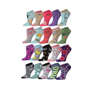 Fun Color Low Cut Socks - 20 Pairs - 1 of 4