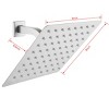 Kumasinova 8" Square Rain Shower Head,Utra Thin 304 Stainless Steel Wall-Mounted Showerhead with Self-Clean Nozzles,2.5GPM - 3 of 4