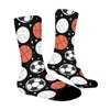 Sports Basketball Football Baseball Women Printed Crew Socks Funny Funky Socks Soft Polyester Novelty Gifts for Artists Men - 3 of 4