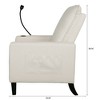 Multifunctional Accent Chair, Relax Lounge Chair with Adjustable Back, Footrest and Mobile Phone Holder-ModernLuxe - 4 of 4