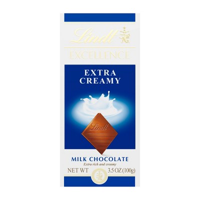 LINDT EXCELLENCE Extra Creamy Milk Chocolate - 3.5oz