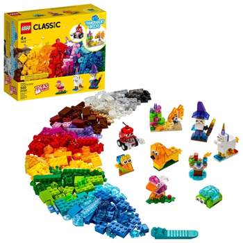  LEGO Classic Vibrant Creative Brick Box Arts & Crafts Toy for  Kids, Creative Building Set with Unicorn, Skateboard, Guitar, Plane & More,  Sensory Toy Birthday Gift for 4 Year Old Girls