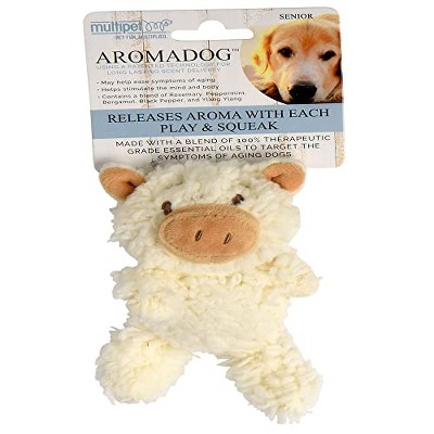 Multipet Aromadog Flattie Pig Senior Dog Toy Small