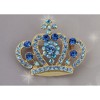 Anna-Kaci Amethyst Purple Colored Crystal Rhinestone Royal Princess Queen Crown Brooch Pin - 4 of 4