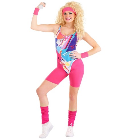 Halloweencostumes.com Small Women Women's Jazzercise Costume,  Purple/blue/pink : Target