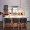 LLHZSY Gold Pendant Light Fixture11" Wide Modern Rounded Glass Shade for Dining Room Kitchen Island Entryway Bedroom - 4 of 4