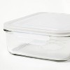 6pc (Set of 3) Glass Food Storage Container Set Clear - Figmint™