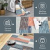 Area Rug, Home Decor Washable Modern Geometric Rug - Non-Slip Stain Resistant Belgian Velvet Neutral Farmhouse Carpet - 3 of 4