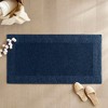 Kumasinova Plush Cotton Bathroom Rug, 3000 GSM Reversible Bath Rug, Tufted Washable Rug, Non-Slip Area Rug, Door Mat - 4 of 4
