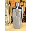 Sol Living Stainless Steel Deluxe Cocktail Shaker Bottle for Bartenders with Strainer - 2 of 4
